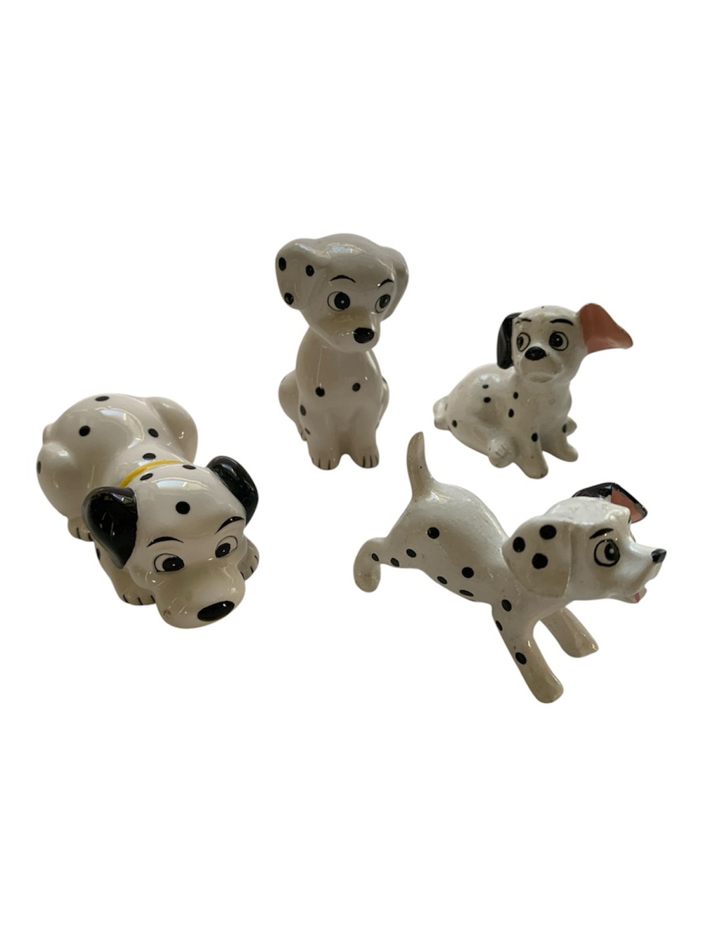 Vintage Disney 101 Dalmatians Ceramic Resin Figurines Set of 4